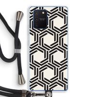 Geometrisch patroon: Samsung Galaxy Note 10 Lite Transparant Hoesje met koord