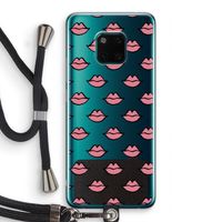 Lipjes: Huawei Mate 20 Pro Transparant Hoesje met koord