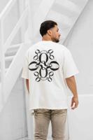 Quotrell Insignia T-Shirt Heren Wit/Zwart - Maat M - Kleur: Wit | Soccerfanshop