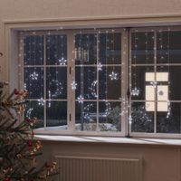 VidaXL Lichtslinger ster en maan afstandsbediening 345 led&apos;s koudwit