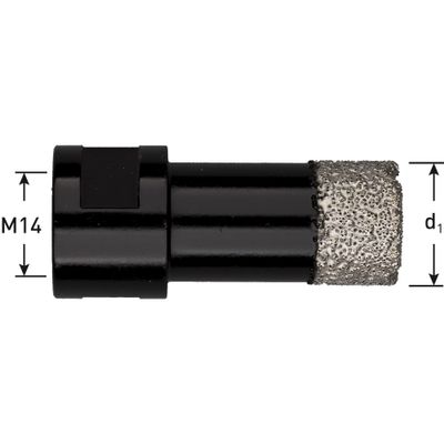 Rotec Graniet tegelboorkroon M14 opname 18 mm PREMIUM - 7574018 - 757.4018