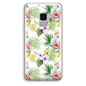 Gele kuif: Samsung Galaxy S9 Transparant Hoesje