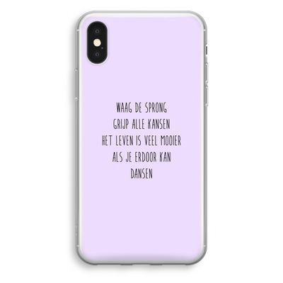 Sprong: iPhone XS Transparant Hoesje