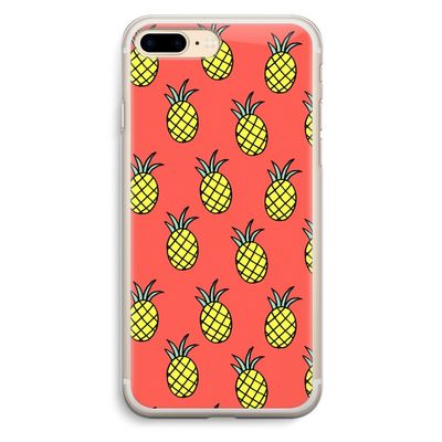 Ananas: iPhone 7 Plus Transparant Hoesje