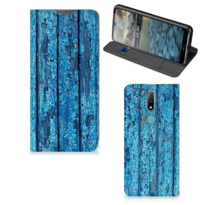 Nokia 2.4 Book | Wallet Case | Wood Blue