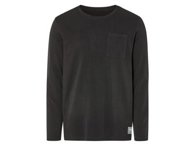 LIVERGY Heren shirt met lange mouwen (L, Grijs)