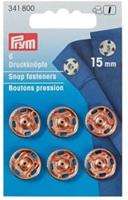 Prym Aannaaidrukknoop Rozegoud 15mm