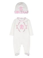 Roberto Cavalli Junior trousseau de naissance en coton à motif monogrammé - Blanc