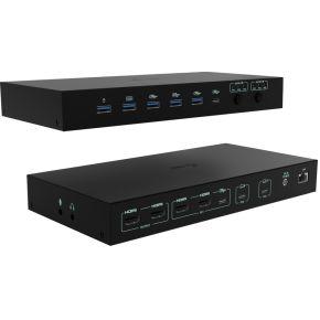 I-tec USB-C KVM Dock PRO for Three Hosts, Dual Video, with 2x Power Delivery, max 92W