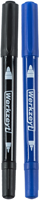 Werkzeyt permanente marker 2.2mm zwart+blauw - zyt24550