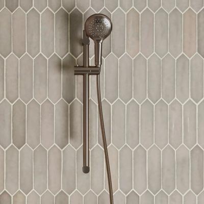 Glijstang set SaniClear Antique | 60 cm | Incl.Handdouche en Doucheslang | Verouderd messing