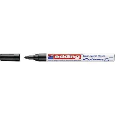 Edding Glanzlackmarker 4-751-9-001 Lakmarker Zwart 1 mm, 2 mm