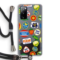Fruitsticker: Samsung Galaxy S20 FE / S20 FE 5G Transparant Hoesje met koord