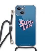 Superlady: iPhone 13 mini Transparant Hoesje met koord