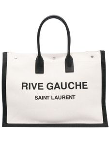 Saint Laurent sac cabas Rive Gauche en cuir - Tons neutres