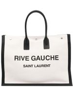 Saint Laurent sac cabas Rive Gauche en cuir - Tons neutres - thumbnail