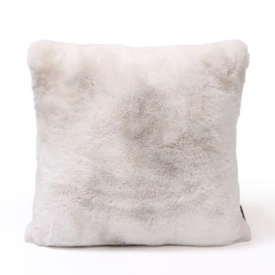 Linde Offwhite Faux Fur Kussen Vierkant S