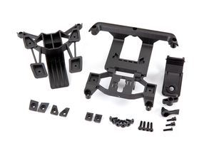 Body mounts, front & rear/ 3x12mm CS (4)/ 3x12mm shoulder screw (2)/ 3x10mm flat-head machine screw (6)/ 3x12mm BCS (1) (TRX-9015)