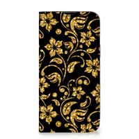 iPhone 14 Smart Cover Gouden Bloemen