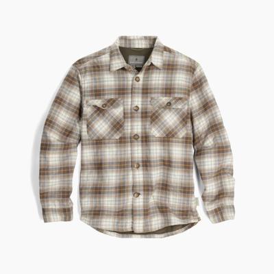 Royal Robbins Snowcap Lined Flannel L/S Shirt Heren Bistre Cataract Falls Pld M