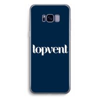 Topvent Navy: Samsung Galaxy S8 Plus Transparant Hoesje