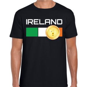 Ireland / Ierland landen t-shirt zwart heren 2XL  -