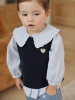 Mouwloze trui baby marineblauw Mouwloze trui baby marineblauw