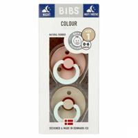 Bibs 1 Fopspeen Duo Glow In Dark Vanilla/blush