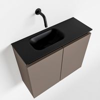 Toiletmeubel Mondiaz Ture | 60 cm | Meubelkleur Smoke | Eden wastafel Urban Links | Zonder kraangat