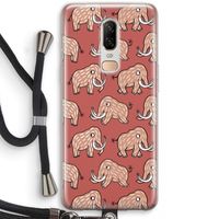 Mammoet: OnePlus 6 Transparant Hoesje met koord
