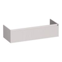 Brauer Hope Wavy - Onderkast - 120 cm - met 1 Softclose Lades Greeploos en 2 Sifon Uitsparingen Mat Zand