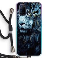 Darkness Lion: Oppo A52 Transparant Hoesje met koord