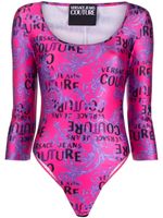 Versace Jeans Couture body à logo imprimé - Rose - thumbnail