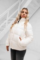 Guess New Claudia Light Puffer Jas Dames Wit - Maat M - Kleur: Zwart | Soccerfanshop