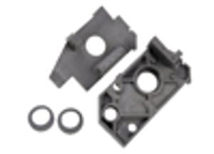 Side plates, rear (l&r) (grey) / belt tension cams (2) (grey)
