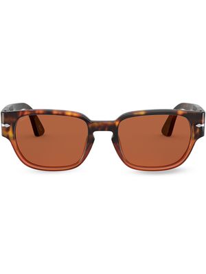 Persol lunettes de soleil à effet écaille de tortue - Vert