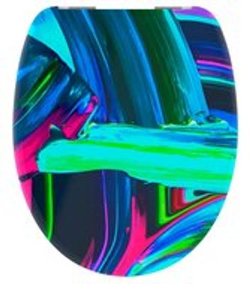 Duroplast WC-bril NEON PAINT met soft-close