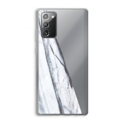 Gestreepte marmer: Samsung Galaxy Note 20 / Note 20 5G Transparant Hoesje