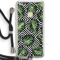 Geometrische jungle: Huawei Ascend P10 Lite Transparant Hoesje met koord