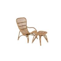 Rebellenclub Merit Tuin Loungestoel - Naturel Rattan