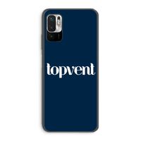 Topvent Navy: Xiaomi Redmi Note 10 5G Transparant Hoesje Topvent Navy: Xiaomi Redmi Note 10 5G Transparant Hoesje