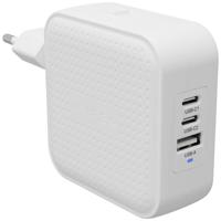 HYPER HyperJuice® 70W USB-C Reislader 70 W 1x USB-A, 2x USB-C Wit GaN, Met adapter voor Europa, Met adapter voor Verenigd Koninkrijk, Met adapter voor