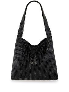 Rabanne sac porté épaule Pixel en mesh - Noir