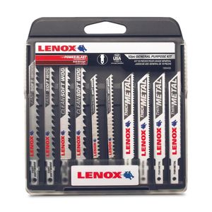 Lenox decoupeerzaagbladset | T-schacht | 10 stuks