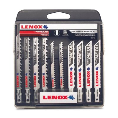 Lenox decoupeerzaagbladset | T-schacht | 10 stuks