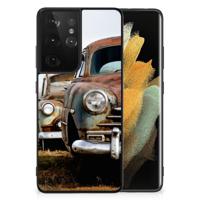 Samsung Galaxy S21 Ultra Silicone Back Case Vintage Auto
