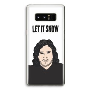 Let It Snow: Samsung Galaxy Note 8 Transparant Hoesje