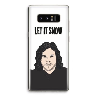Let It Snow: Samsung Galaxy Note 8 Transparant Hoesje
