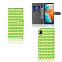 Huawei Y6 (2019) | Telefoon Hoesje | Waves Green