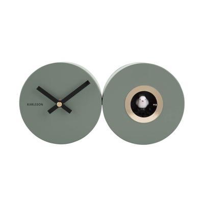 Karlsson Wandklok DuoCuckoo groen - KA5789GR